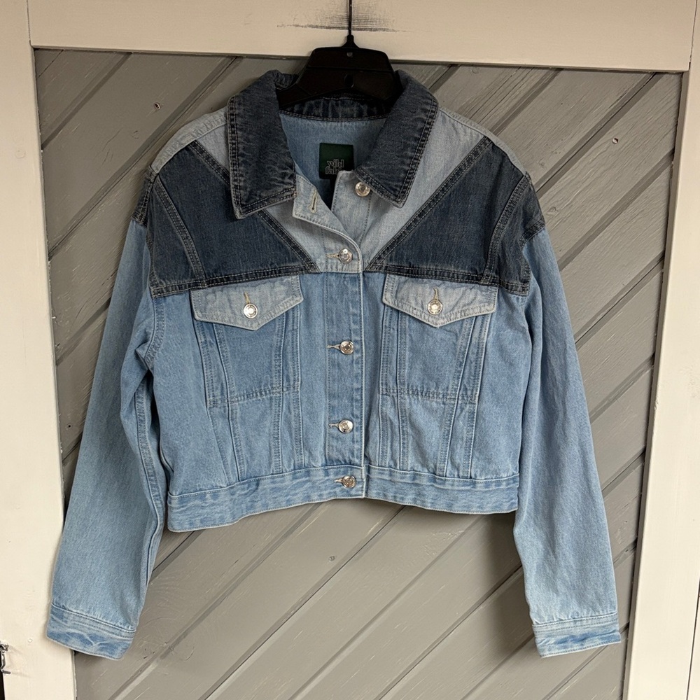 Wild Fable Contrast Blue Jean Jacket